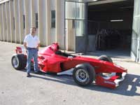 Neil with F3000 car